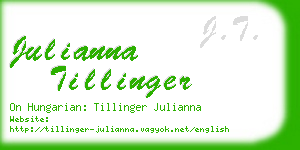 julianna tillinger business card